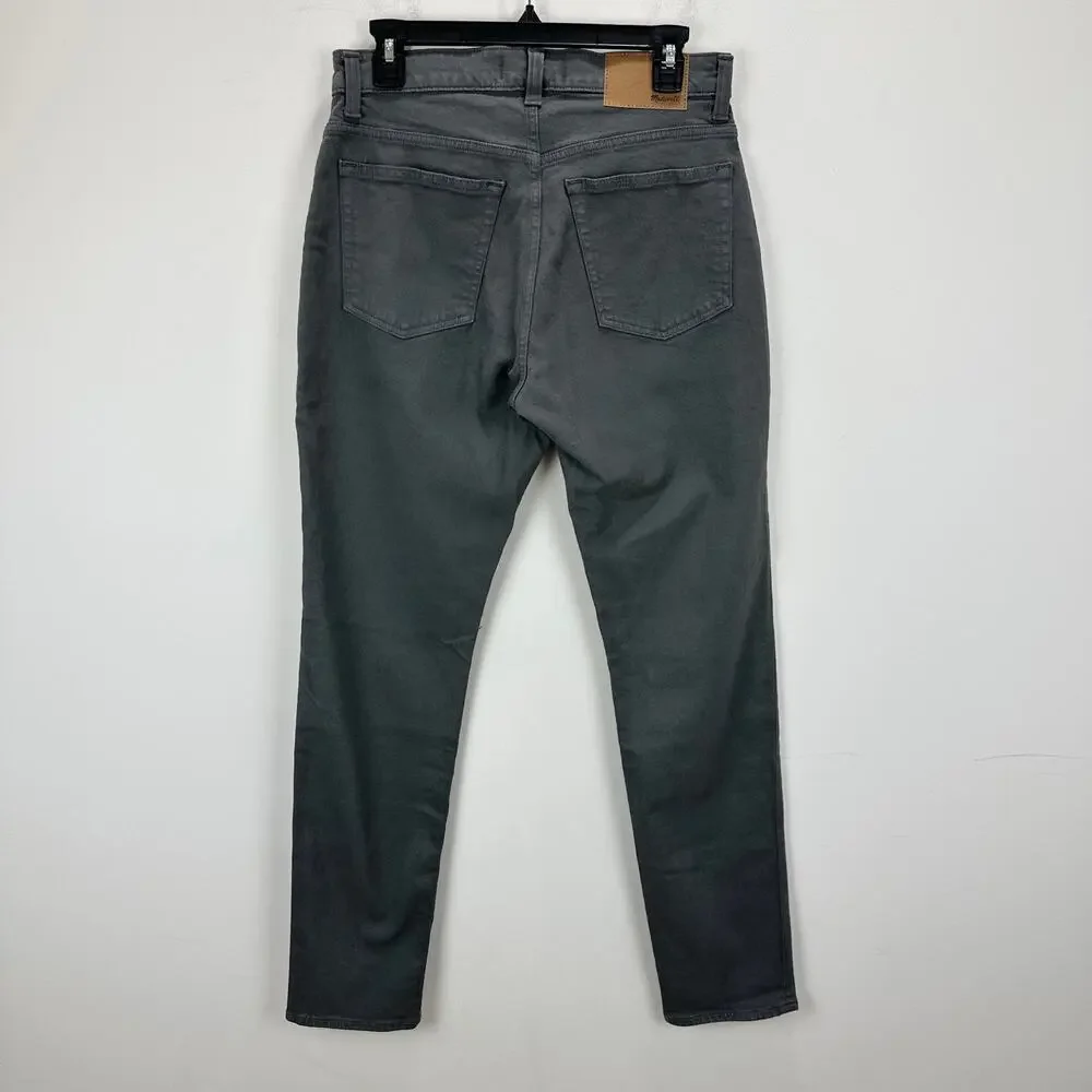 Madewell Garment Dyed Athletic Slim Jeans Thunder Cloud Gray Mens W 30 L 32 NWT